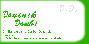dominik dombi business card
